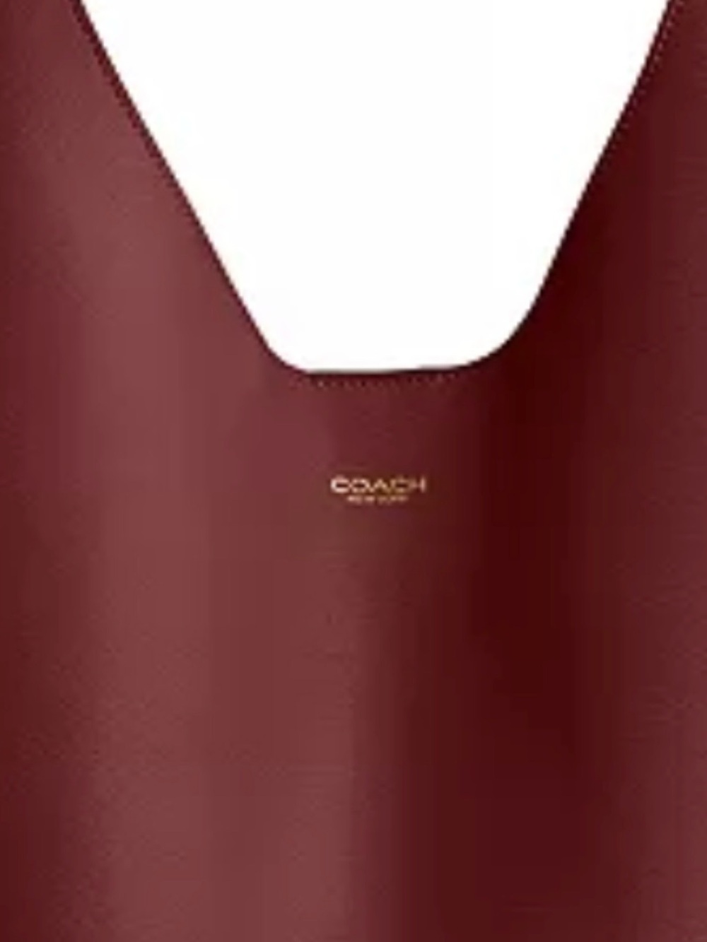 NWT Coach Brooklyn 39 Dark Ruby Natural Grain Leather Shoulder Bag $495 - Picture 5 of 9